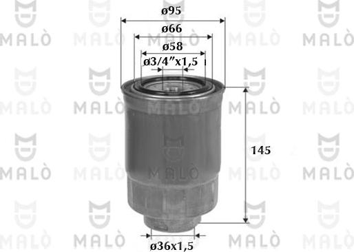 AKRON-MALÒ 1520100 - Filtro carburante www.autoricambi360.it