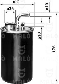 AKRON-MALÒ 1520201 - Filtro carburante www.autoricambi360.it