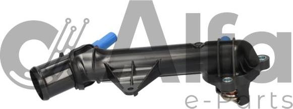 Alfa e-Parts AF08022 - Flangia d. refrigerante www.autoricambi360.it