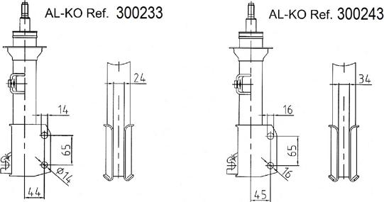 AL-KO 300233 - Ammortizzatore www.autoricambi360.it