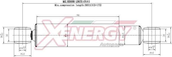 AP XENERGY X992135 - Ammortizzatore www.autoricambi360.it