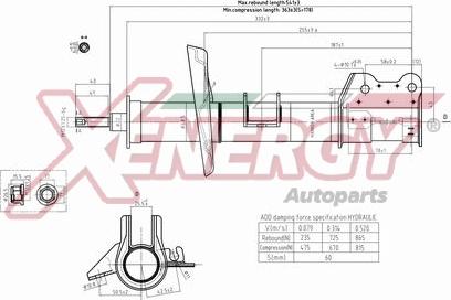 AP XENERGY X901988 - Ammortizzatore www.autoricambi360.it
