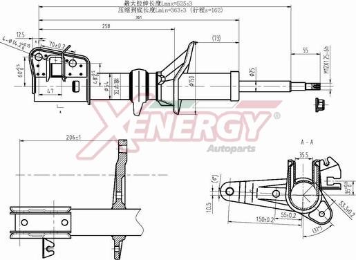 AP XENERGY X926335 - Ammortizzatore www.autoricambi360.it