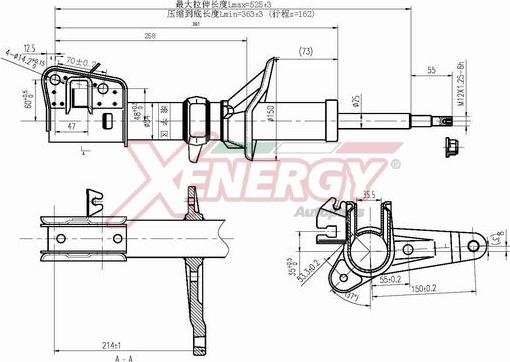 AP XENERGY X927335 - Ammortizzatore www.autoricambi360.it