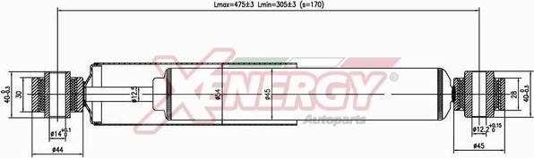AP XENERGY X458344 - Ammortizzatore www.autoricambi360.it