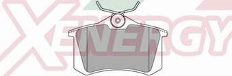 AP XENERGY X40272 - Kit pastiglie freno, Freno a disco www.autoricambi360.it