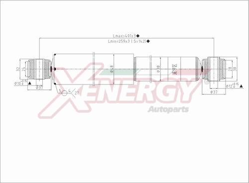 AP XENERGY X414343 - Ammortizzatore www.autoricambi360.it