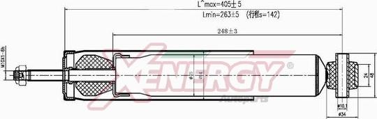 AP XENERGY X488344 - Ammortizzatore www.autoricambi360.it
