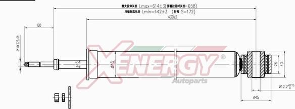 AP XENERGY X487344 - Ammortizzatore www.autoricambi360.it