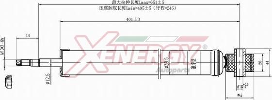 AP XENERGY X438343 - Ammortizzatore www.autoricambi360.it