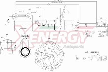 AP XENERGY X500332 - Ammortizzatore www.autoricambi360.it