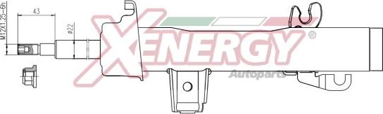 AP XENERGY X699334 - Ammortizzatore www.autoricambi360.it