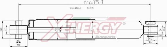 AP XENERGY X098349 - Ammortizzatore www.autoricambi360.it