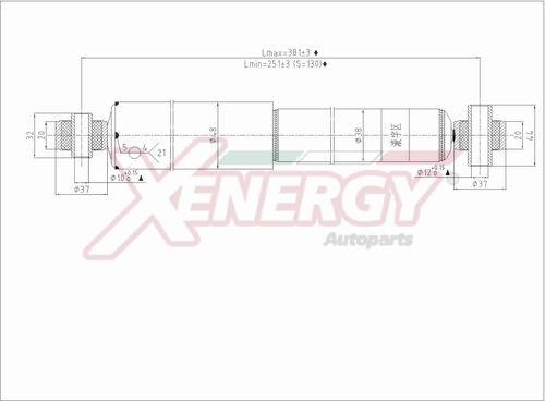 AP XENERGY X058348 - Ammortizzatore www.autoricambi360.it