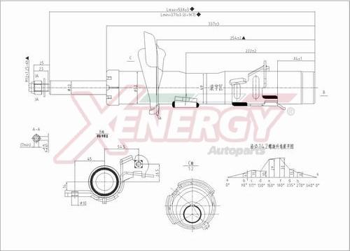 AP XENERGY X008171 - Ammortizzatore www.autoricambi360.it