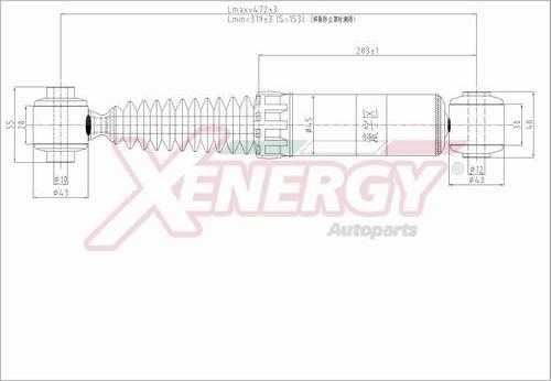 AP XENERGY X019349 - Ammortizzatore www.autoricambi360.it