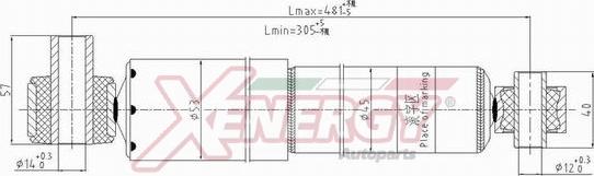 AP XENERGY X080349 - Ammortizzatore www.autoricambi360.it