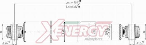AP XENERGY X039244 - Ammortizzatore www.autoricambi360.it
