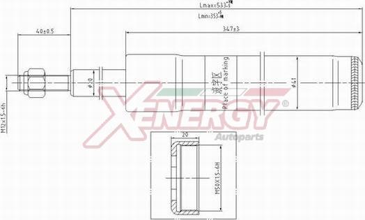 AP XENERGY X035663 - Ammortizzatore www.autoricambi360.it