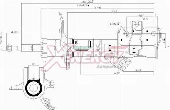 AP XENERGY X198339 - Ammortizzatore www.autoricambi360.it