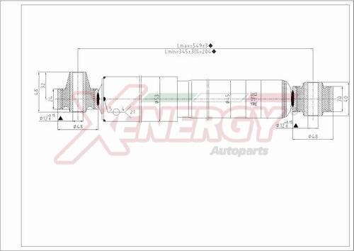 AP XENERGY X149349 - Ammortizzatore www.autoricambi360.it