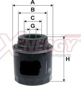 AP XENERGY X1596412 - Filtro olio www.autoricambi360.it
