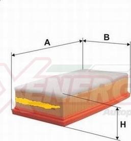 AP XENERGY X1590903 - Filtro aria www.autoricambi360.it