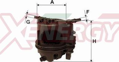 AP XENERGY X1510500 - Filtro carburante www.autoricambi360.it