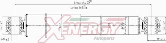 AP XENERGY X153343 - Ammortizzatore www.autoricambi360.it