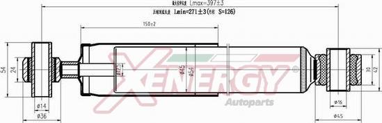 AP XENERGY X157349 - Ammortizzatore www.autoricambi360.it