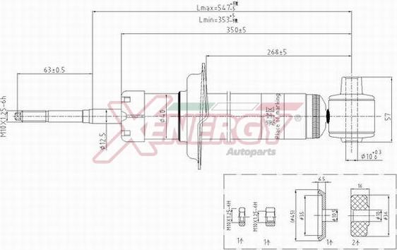 AP XENERGY X165343 - Ammortizzatore www.autoricambi360.it