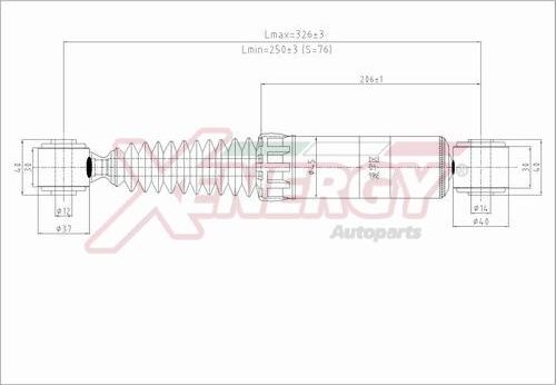 AP XENERGY X166341 - Ammortizzatore www.autoricambi360.it