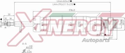 AP XENERGY X106349 - Ammortizzatore www.autoricambi360.it