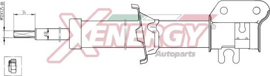 AP XENERGY X100332 - Ammortizzatore www.autoricambi360.it
