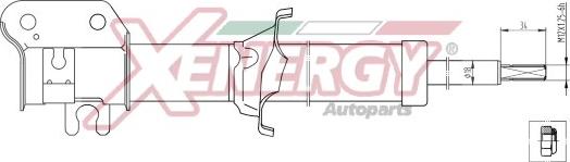 AP XENERGY X101332 - Ammortizzatore www.autoricambi360.it