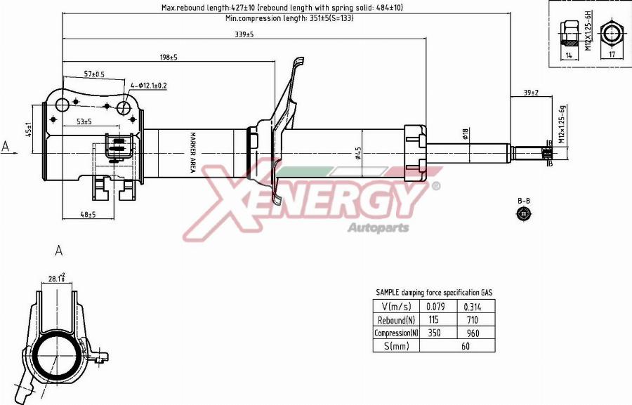 AP XENERGY X804332 - Ammortizzatore www.autoricambi360.it