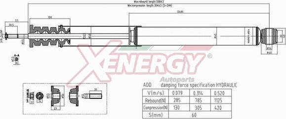 AP XENERGY X805344 - Ammortizzatore www.autoricambi360.it