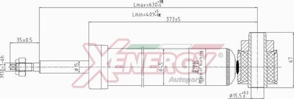 AP XENERGY X806344 - Ammortizzatore www.autoricambi360.it