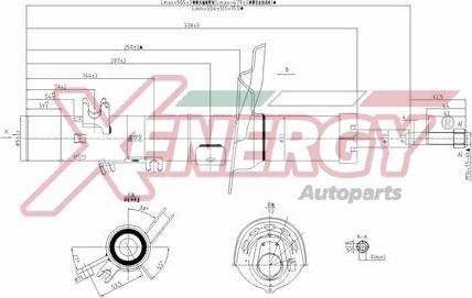 AP XENERGY X8005333 - Ammortizzatore www.autoricambi360.it