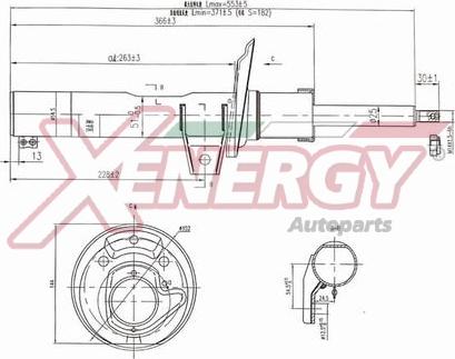 AP XENERGY X8000335 - Ammortizzatore www.autoricambi360.it