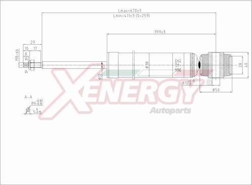 AP XENERGY X8002343 - Ammortizzatore www.autoricambi360.it