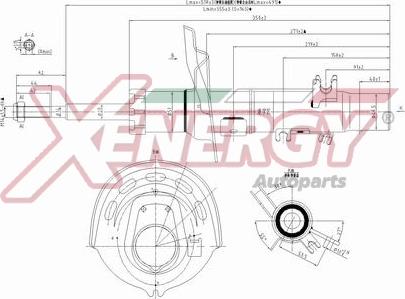 AP XENERGY X8002333 - Ammortizzatore www.autoricambi360.it