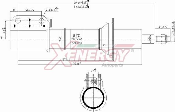 AP XENERGY X808333 - Ammortizzatore www.autoricambi360.it