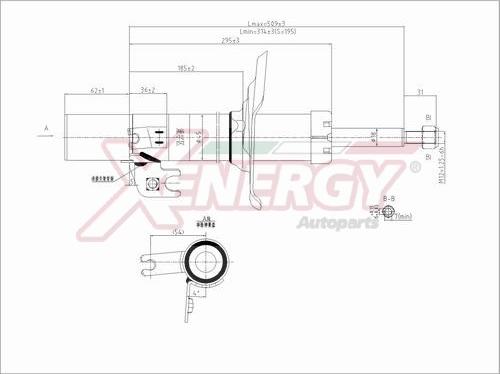AP XENERGY X808332 - Ammortizzatore www.autoricambi360.it