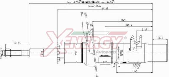 AP XENERGY X802339 - Ammortizzatore www.autoricambi360.it