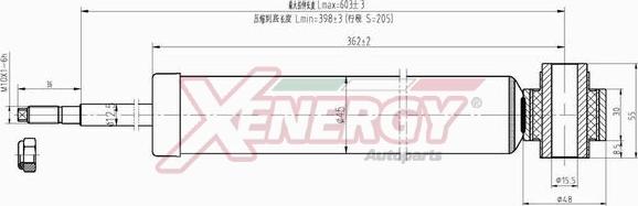 AP XENERGY X807344 - Ammortizzatore www.autoricambi360.it