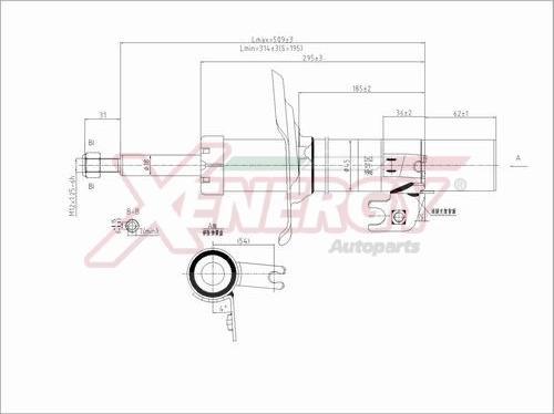 AP XENERGY X807332 - Ammortizzatore www.autoricambi360.it