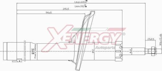 AP XENERGY X828633 - Ammortizzatore www.autoricambi360.it
