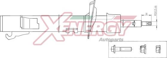 AP XENERGY X398333 - Ammortizzatore www.autoricambi360.it