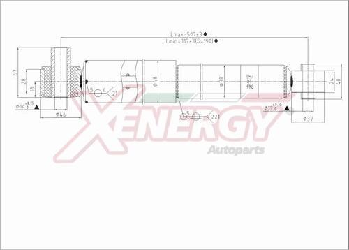 AP XENERGY X393343 - Ammortizzatore www.autoricambi360.it